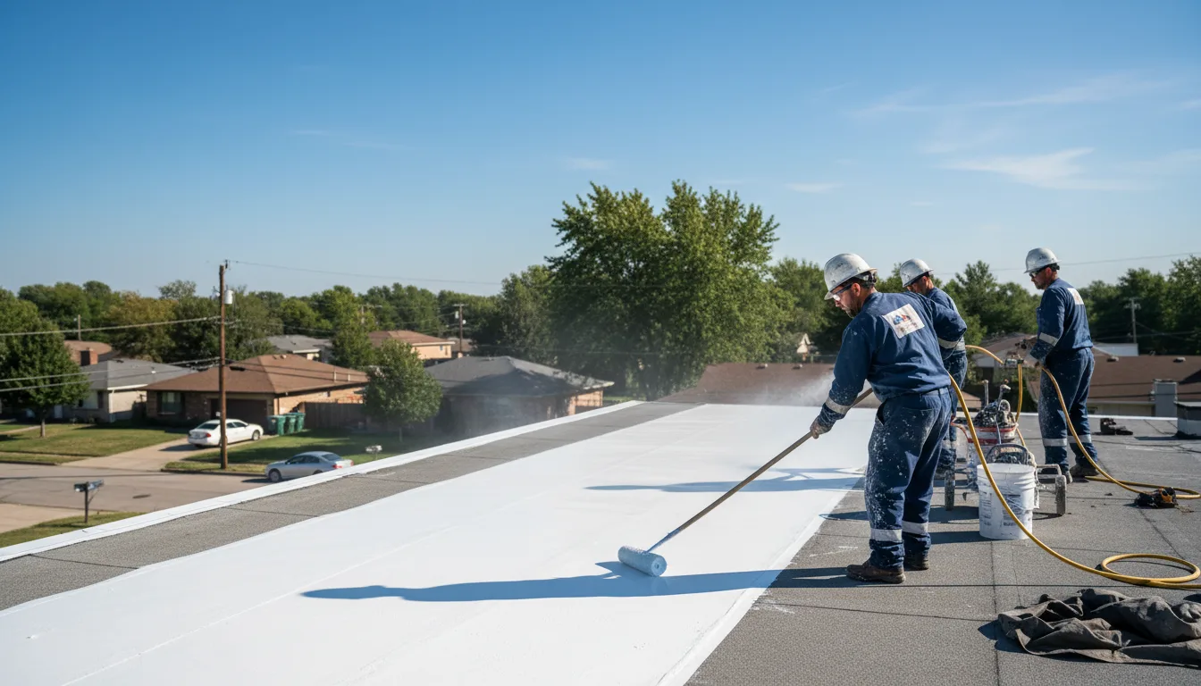 Commercial roof coating in Bird Island, MN near me
